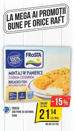 Mega Image Frosta cod pane cu usturoi Ofertă