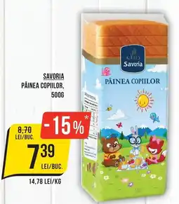 Mega Image Savoria pâinea copiilor Ofertă