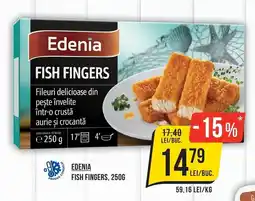 Mega Image Edenia fish fingers Ofertă