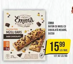 Mega Image Emma müsli bars dark chocolate Ofertă