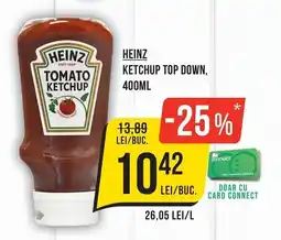 Mega Image Heinz ketchup top down Ofertă