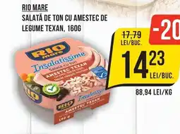 Mega Image Rio mare salata de ton cu amestec de legume texan Ofertă
