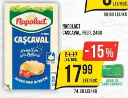 Mega Image Napolact cașcaval, felii Ofertă