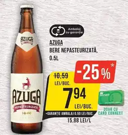 Mega Image Azuga bere nepasteurizata Ofertă