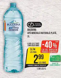 Mega Image Bucovina apa minerala naturala plată Ofertă