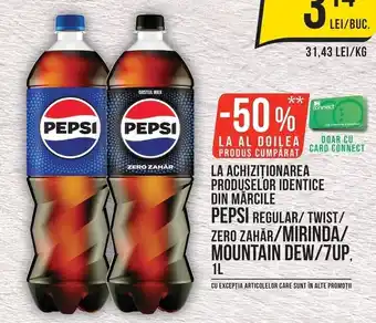 Pepsi regular twist zero zahar mirinda mountain dew 7up
