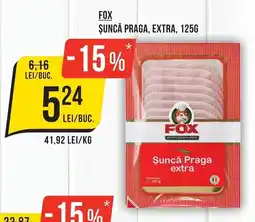 Mega Image Fox șuncă praga, extra Ofertă