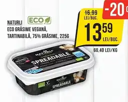 Mega Image Naturli eco grăsime vegană, tartinabilă Ofertă