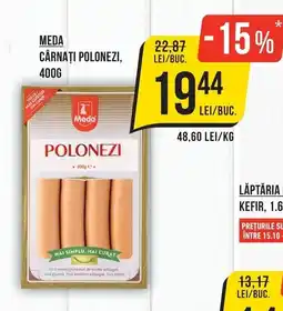 Mega Image Meda cârnați polonezi Ofertă