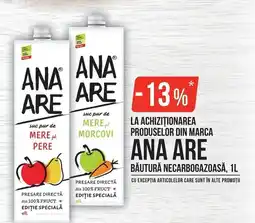 Mega Image Ana are suc pur de mere si morcovi Ofertă