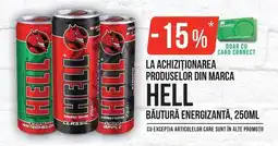 Mega Image Hell băutură energizantă Ofertă