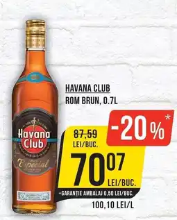 Mega Image Havana Club rom brun Ofertă