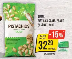 Mega Image Emma pistachios salted Ofertă