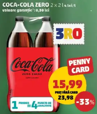 Penny Coca-Cola zero Ofertă