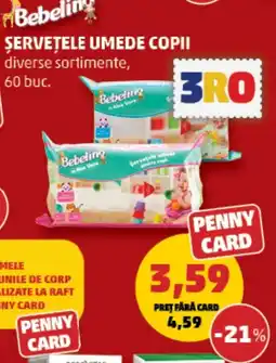 Penny Bebelino șervețele umede copii Ofertă
