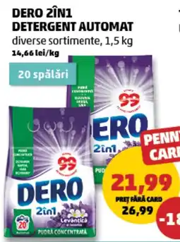 Penny Dero 2în1 detergent automat Ofertă