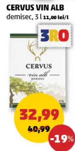 Penny Cervus vin alb demisec Ofertă