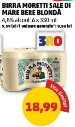 Penny Birra Moretti Sale di Mare Bere Blondă Ofertă