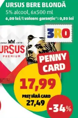 Penny Ursus bere blondă Ofertă