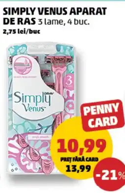 Penny Simply Venus aparat de ras Ofertă