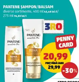 Penny Pantene șampon/balsam Ofertă