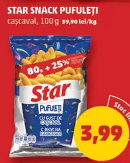 Penny Star snack pufuleți cascaval Ofertă
