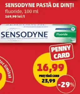 Penny Sensodyne pastă de dinți fluoride Ofertă