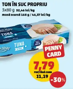 Penny Tuna în suc propriu Ofertă