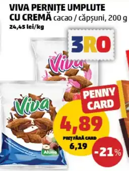 Penny Viva pernițe umplute cu cremă cacao / căpșuni Ofertă