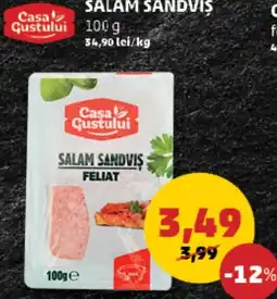 Penny Casa Gustului salam sandviș feliat Ofertă