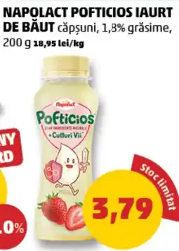 Penny Napolact pofticios iaurt de băut căpșuni Ofertă