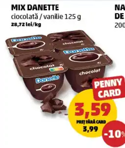 Penny Danette mix ciocolata vanilie Ofertă