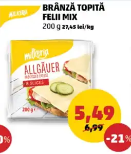 Penny Milkeria brânză topită felii mix Ofertă