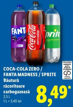 Lidl Coca-Cola Zero / Fanta Madness / Sprite Ofertă