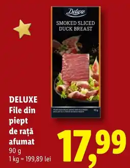 Lidl Deluxe File din piept de rață afumat Ofertă