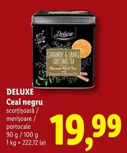 Lidl Deluxe ceai negru scorțișoară / merișoare / portocale Ofertă