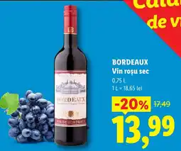 Lidl Bordeaux vin roșu sec Ofertă