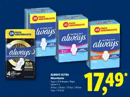 Lidl Always ultra absorbante Ofertă