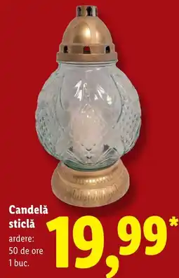 Lidl Candelă sticlă Ofertă