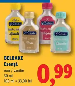 Lidl Belbake Esență Ofertă