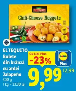 Lidl El tequito bulete din brânză cu ardei jalapeño Ofertă
