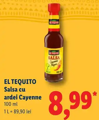 El tequito salsa cu ardei cayenne