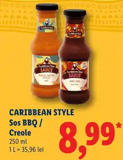 Lidl Caribbean Style Sos BBQ / Creole Ofertă
