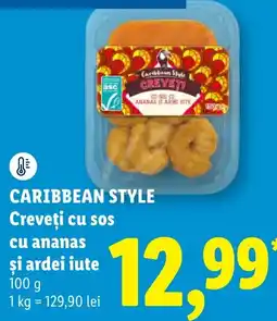 Lidl Caribbean Style Creveți cu sos cu ananas și ardei iute Ofertă