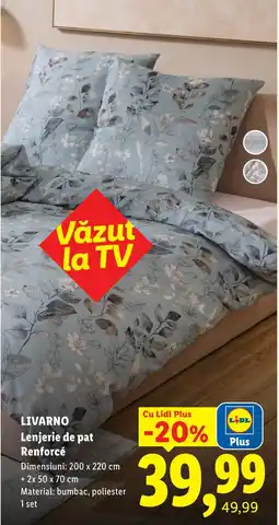 Lidl Livarono lenjerie de pat renforcé Ofertă