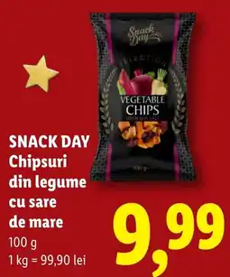 Lidl Snack Day chipsuri din legume cu sare de mare Ofertă