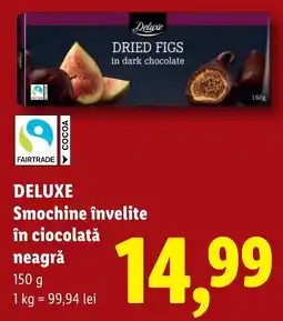 Lidl Deluxe Smochine învelite în ciocolată neagră Ofertă