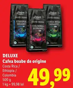 Lidl Deluxe cafea boabe de origine Ofertă