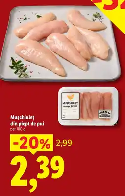 Lidl Mușchiuleț din piept de pui Ofertă
