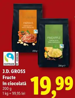 Lidl J.D. GROSS Fructe în ciocolată Ofertă